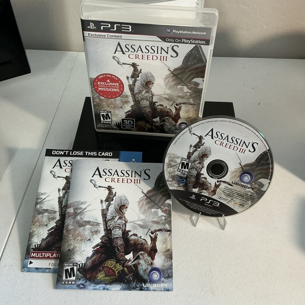 Assassin's Creed III Tested (Sony PlayStation 3, PS3) CIB Complete