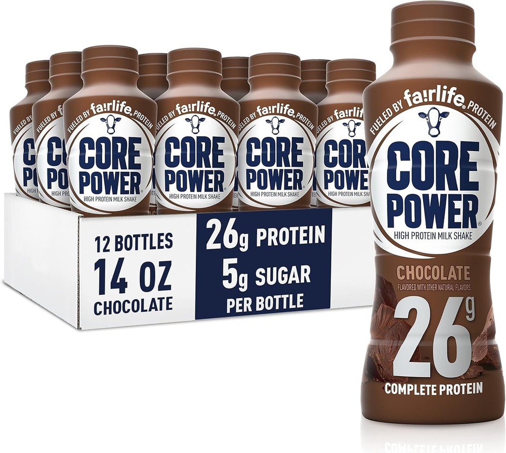 Core Power Protein Shake, Chocolate, 26g Bottle, 14oz, 12 Pack (Free Shipping)