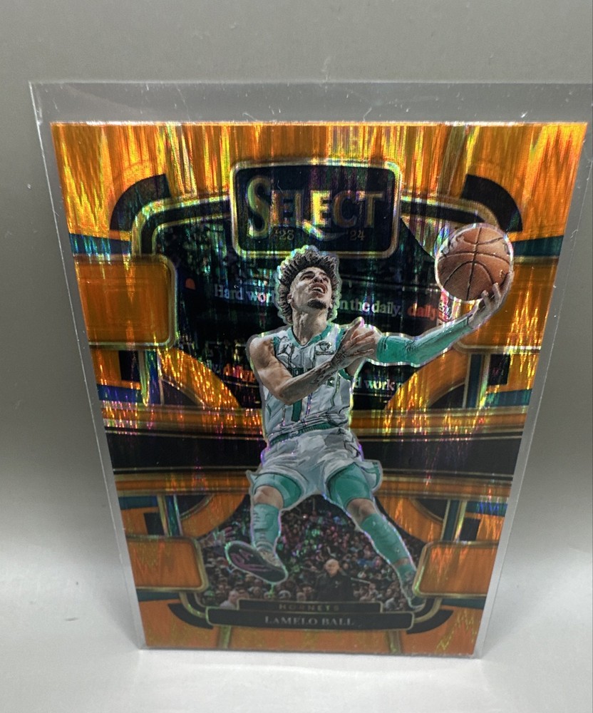 2023-24 Panini Select - Concourse LaMelo Ball #53 Orange Flash Prizm