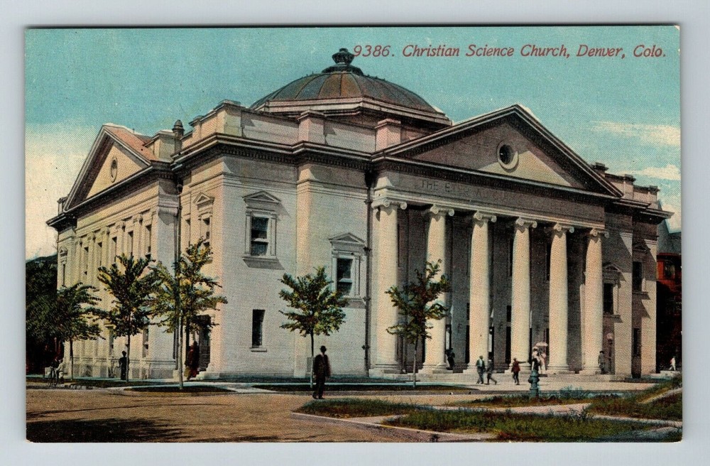 Denver CO-Colorado, Christian Science Church Vintage Souvenir Postcard