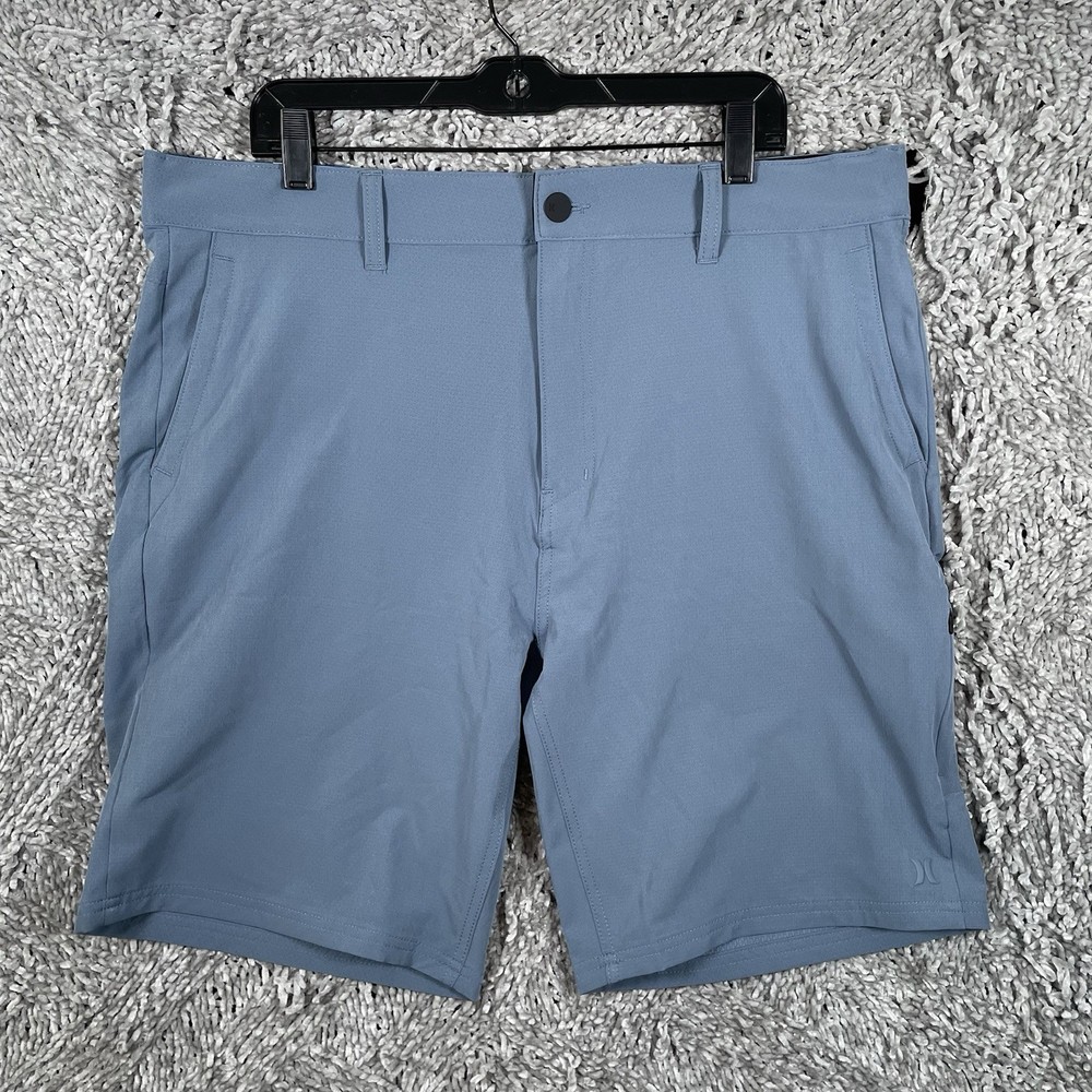 Hurley Trek Hybrid Shorts Men’s Size 38 Blue Preppy Stretch Water Repellent NWTS