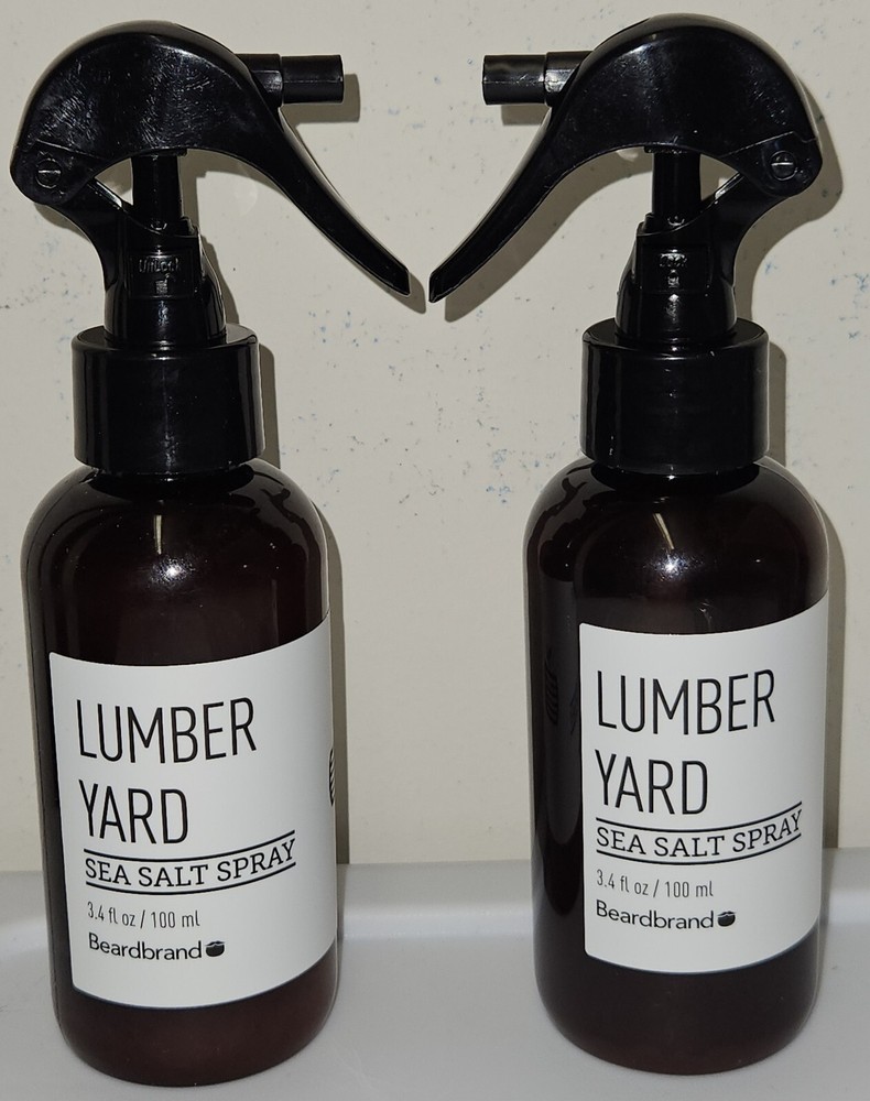 2-Pack Lumber Yard Sea Salt Spray for Men Adds Texture Hold & Volume 3.4 oz