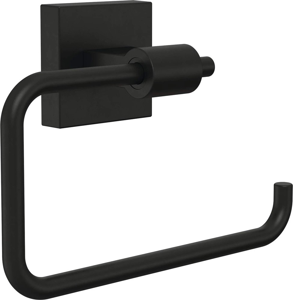 Matte Black Euro Single Post Wall Mount Toilet Paper Holder MAX50FB
