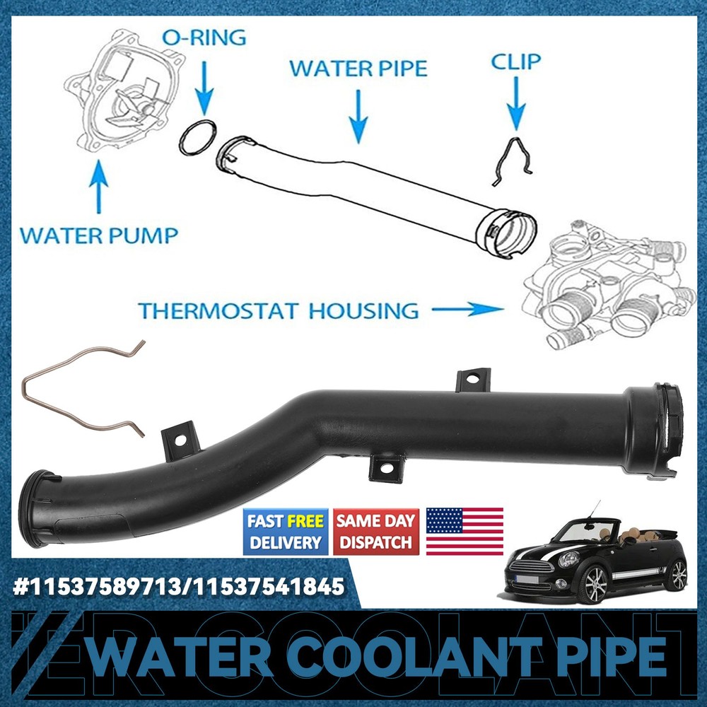ENGINE COOLANT WATER HOSE PIPE FOR MINI R55 R56 R57 R58 R59 R60 R61 11537589713;