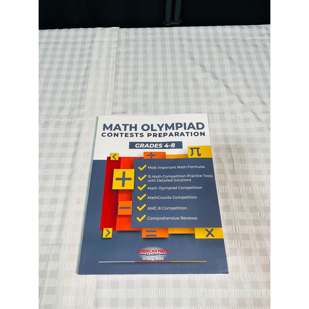 Math Olympiad Contests Preparation Grades 4-8 American Math Academy AMC-8 Book