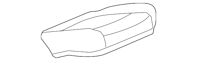 Genuine GM Ebony Rear Seat Cushion Cover 23486073