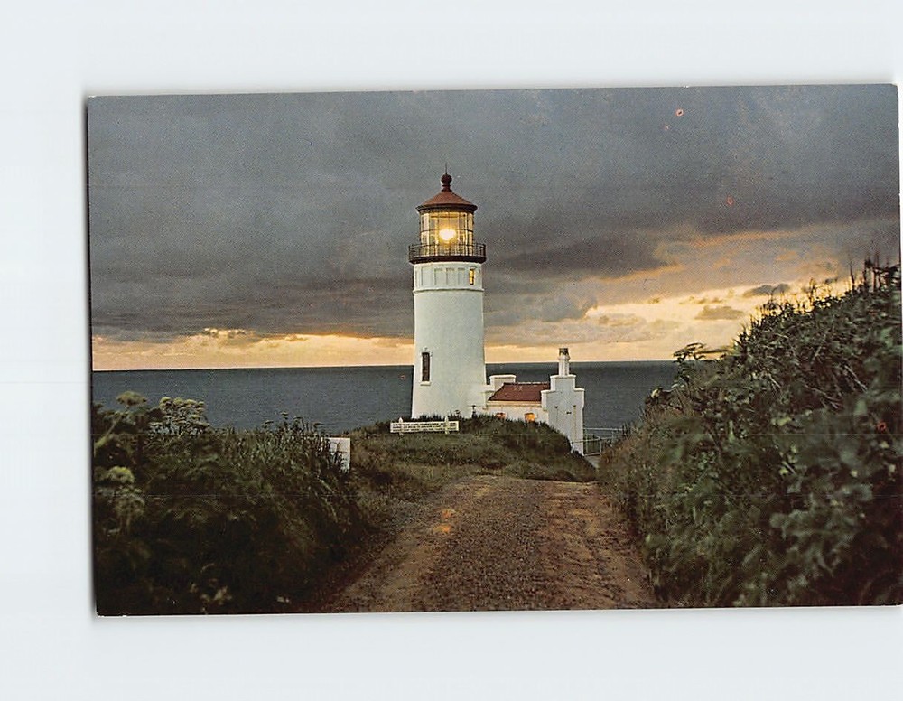 Postcard North Head Lighthouse Ilwaco Washington USA