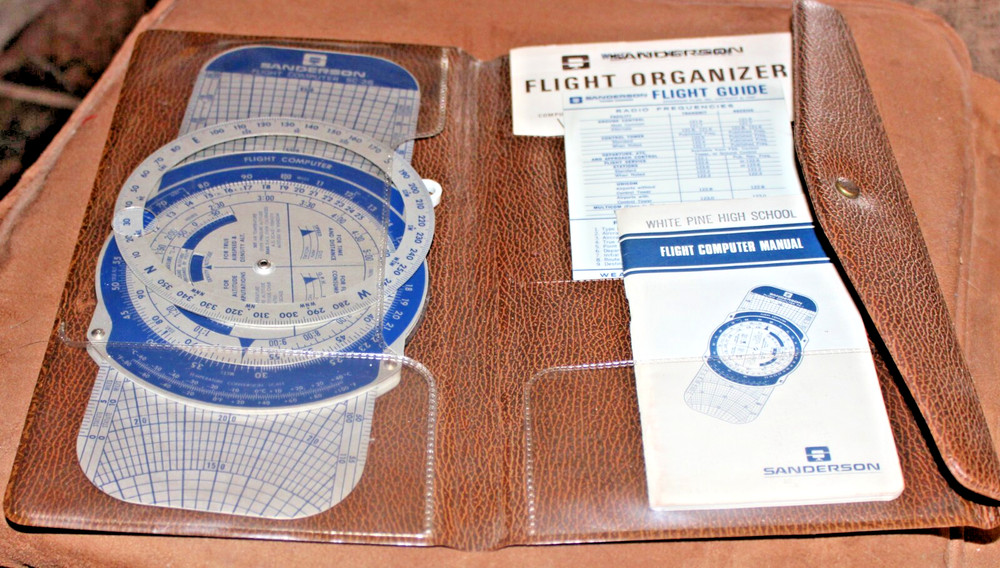 Vintage Sanderson Aviation Visual aids SC-3B Flight computer in original case