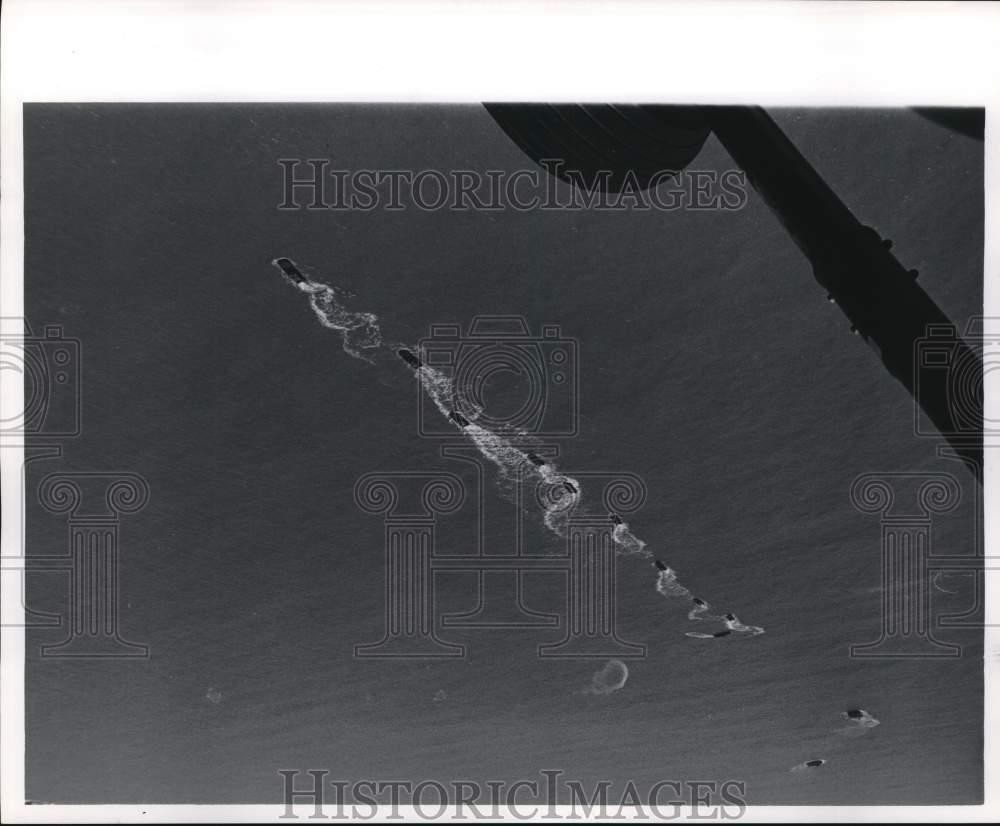 1961 Press Photo U.S. Army Transportation Terminal Command Amphibious Cars