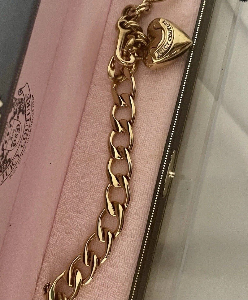 Vintage Y2K Juicy Couture Starter Charm Bracelet with Box
