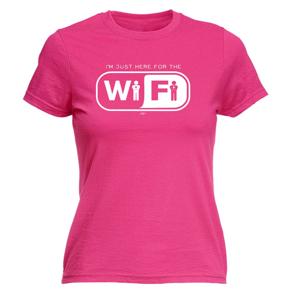 Im Just Here For The Wifi - Womens T Shirt Funny T-Shirt Novelty gift tshirt