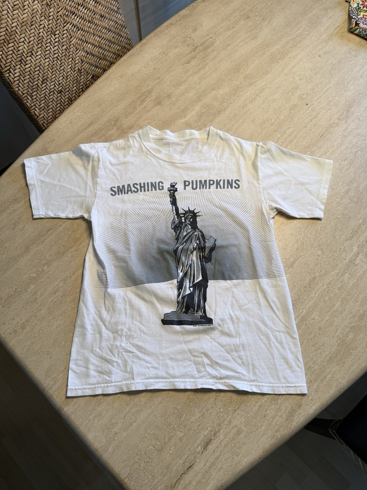 Vintage Smashing Pumpkins 2007 Zeitgeist Tour Concert White T-Shirt Men’s Size S