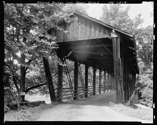 Photo:Frederick County Maryland 1930s Owen's Creek Covered Bridge