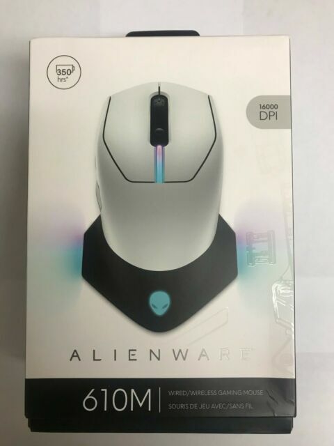 Alienware AW610M Wireless Gaming Mouse in Sleek Lunar Light Design