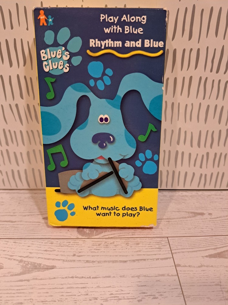 Blues Clues Rhythm and Blue VHS Tape 1999 Nick Jr. Orange Tape
