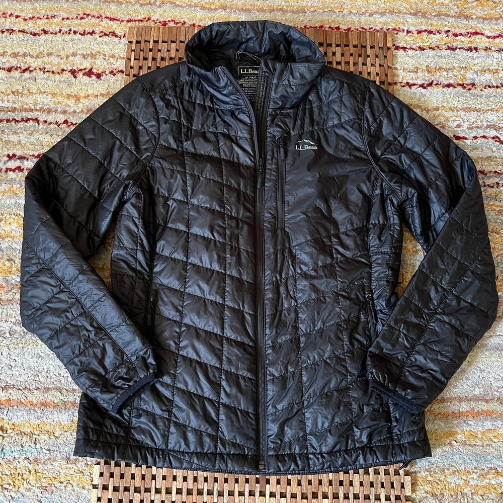 L.L. Bean Packaway Ultralight Puffer Jacket Quilted Black Women's Size Medium