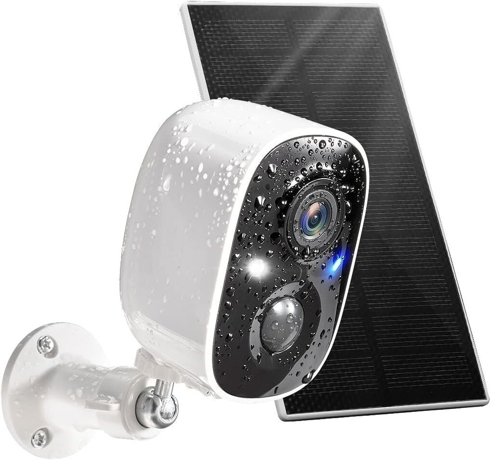 AI Motion Detection Wireless Solar Cam with Color Night Vision for Home Safety
