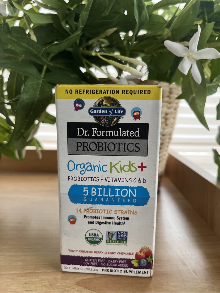 Dr Formulated Kids+ Probiotics Garden of Life 5 Billion Probiotic Berry Cherry