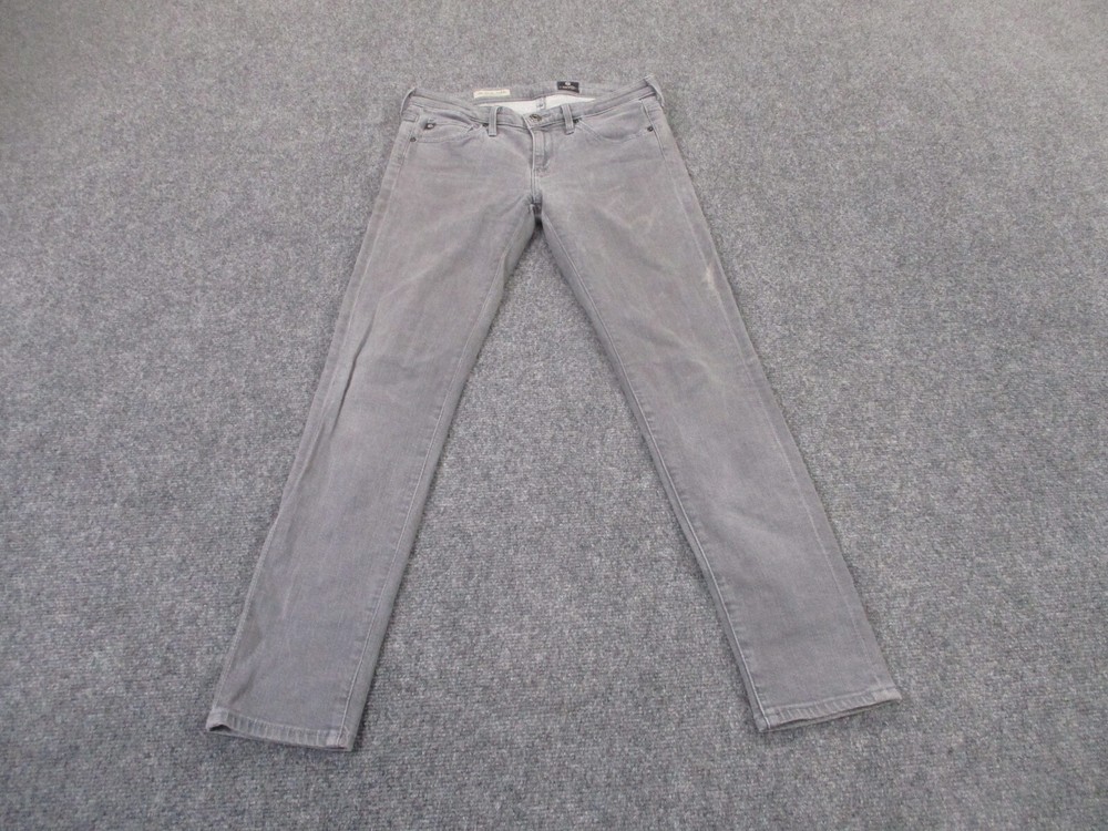 Adriano Goldschmied Pants Womens 26R Gray AG Stevie Ankle Slim Straight Skinny