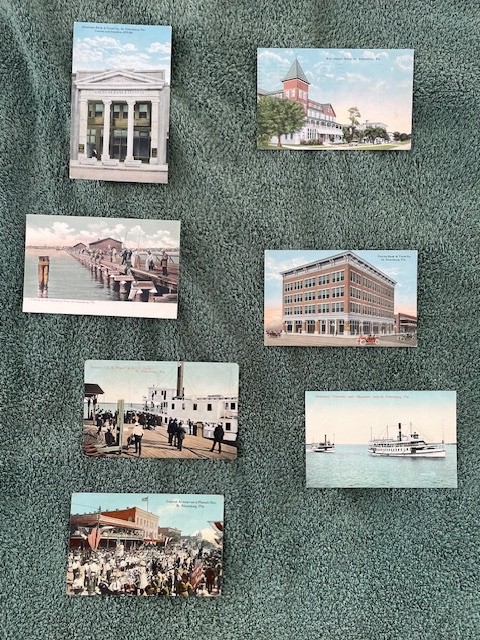 FL - St. Petersburg,FL - 7 diff antique very old postcards 1900s-1910s