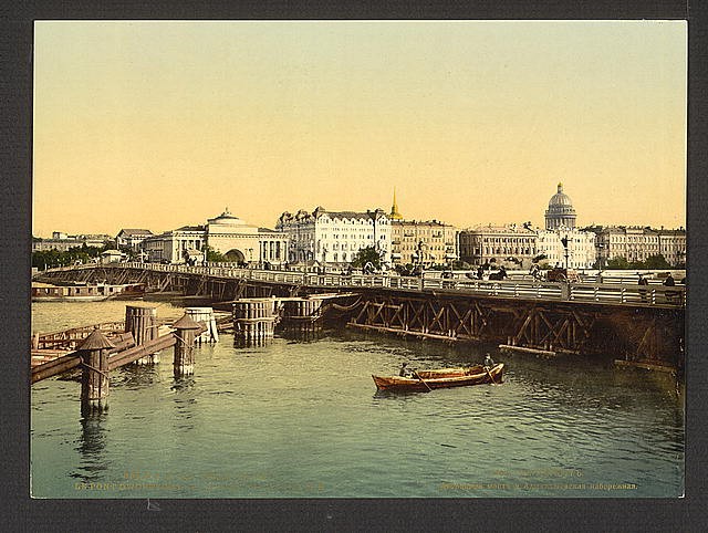 Photo:Dvortsovy,Admiralty Quay,St. Petersburg,Russia,c1895