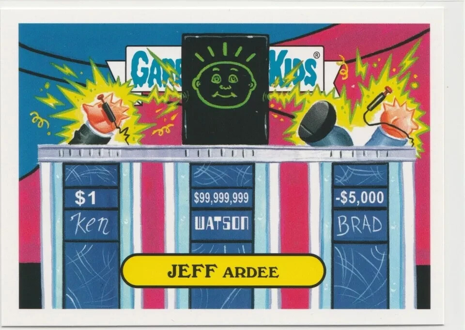 Jeff Ardee GPK 2016 Prime Slime Trashy TV #1a Garbage Pail Kids Card