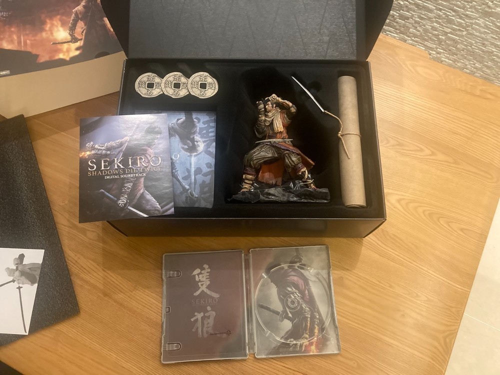 PS4 Sekiro Shadows Die Twice Collectors Edition Statue With Steelbook (No Game)