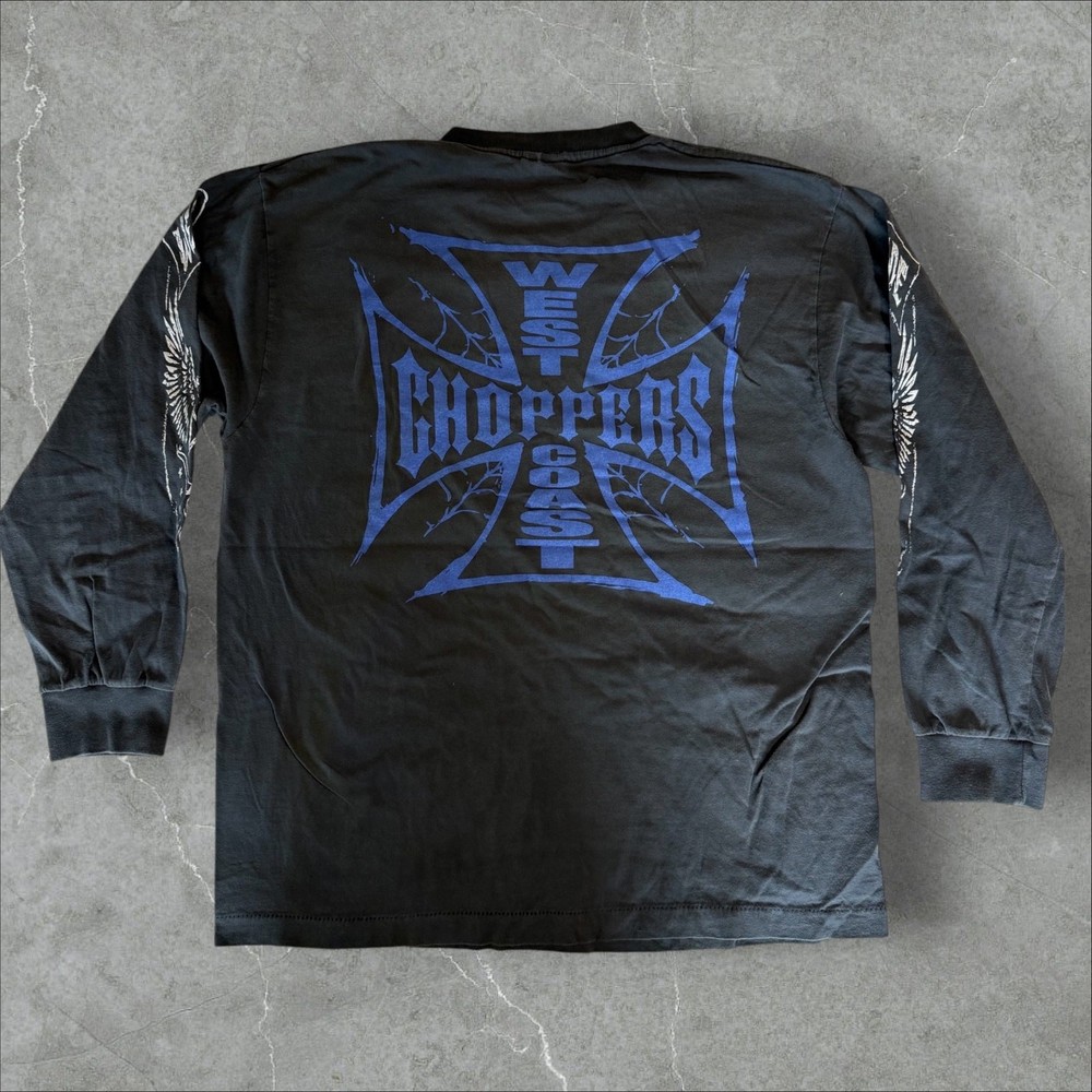 Vintage West Coast Choppers Ride Tonight Jesse Who Sz L Reprint Longsleeve