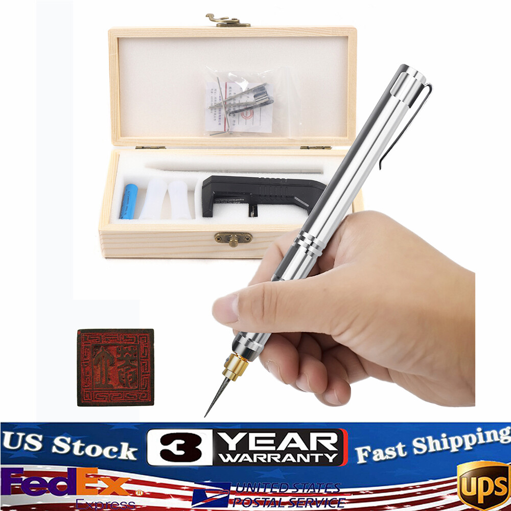 Cordless Electric Micro Engraver Pen for Metal Glass Ceramic Kit