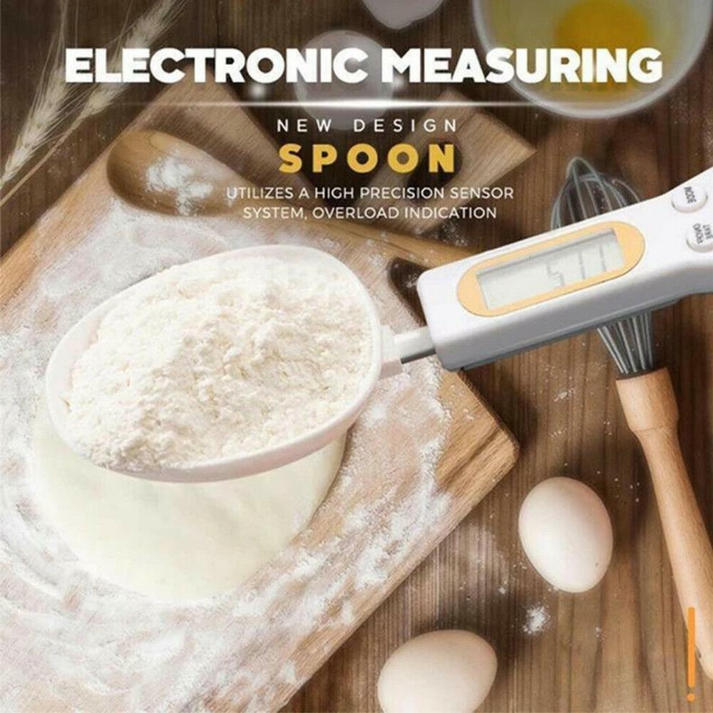 Digital Measuring Spoon Electronic Food Weight Scale LCD Display Kitchen Tool A+