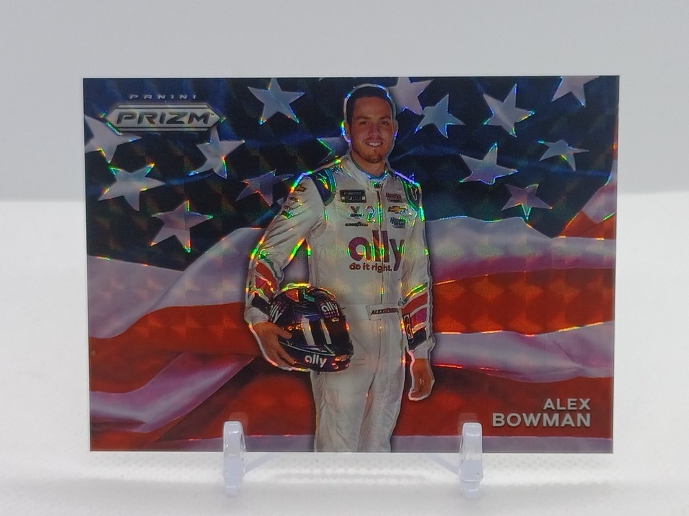 Alex Bowman 2022 PANINI PRIZM RACING USA FLAG SSP #USA2 Case HIT HENDRICK RACING