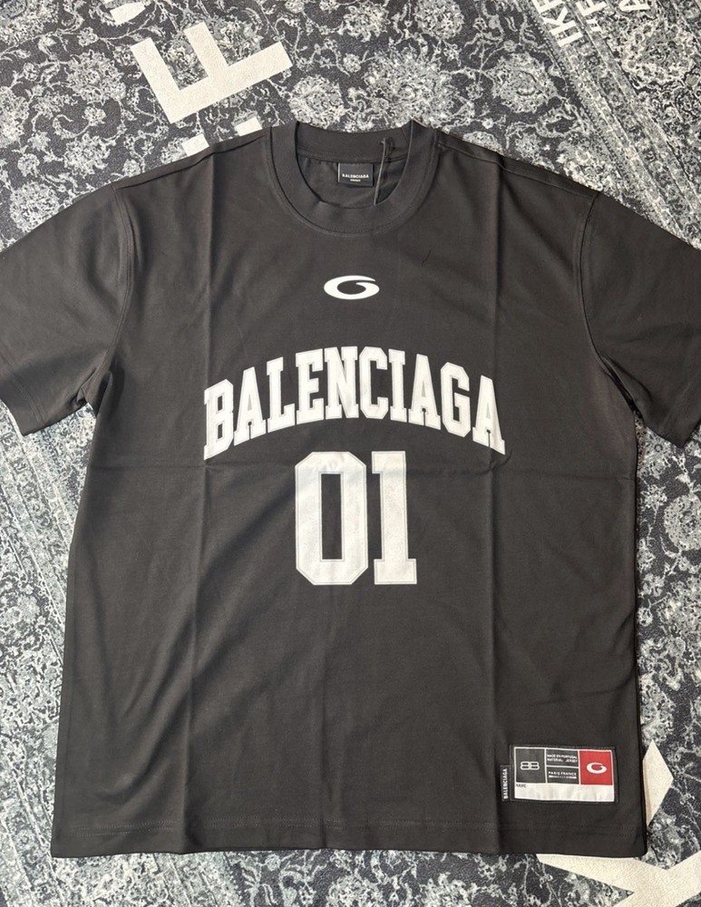 Balenciaga Men's Basketball Series Oversized T-Shirt Size M
