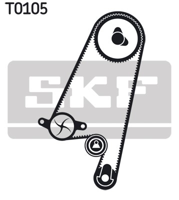 VKMC 05402 SKF Water Pump + Timing Belt Kit for Chevrolet,Holden,Opel,Vauxhall