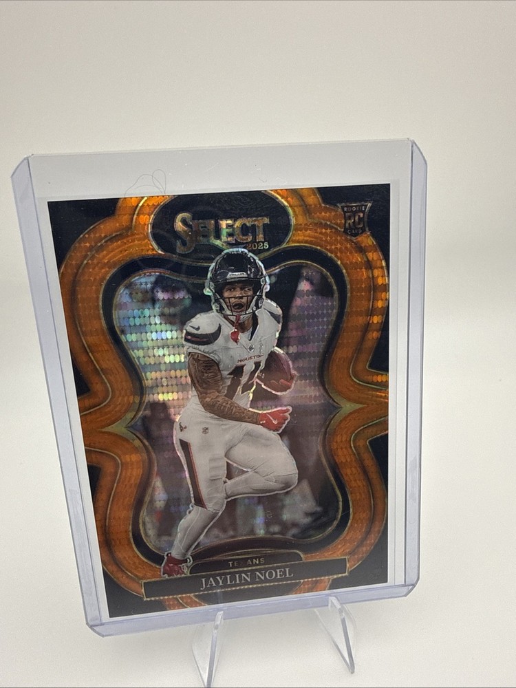 2025 Panini Select FOTL Jaylin Noel #336 Orange Pulsar Prizm 7/7