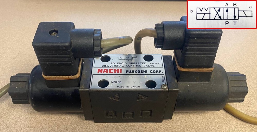 NACHI - Solenoid Controlled Valve (SA-G01-E3X-D2-X20) - TESTED WORKING