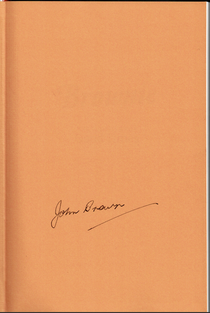 Brownie - The Minister for Good Times ; SIGNED by John Brown - NEAR NEW HC Book