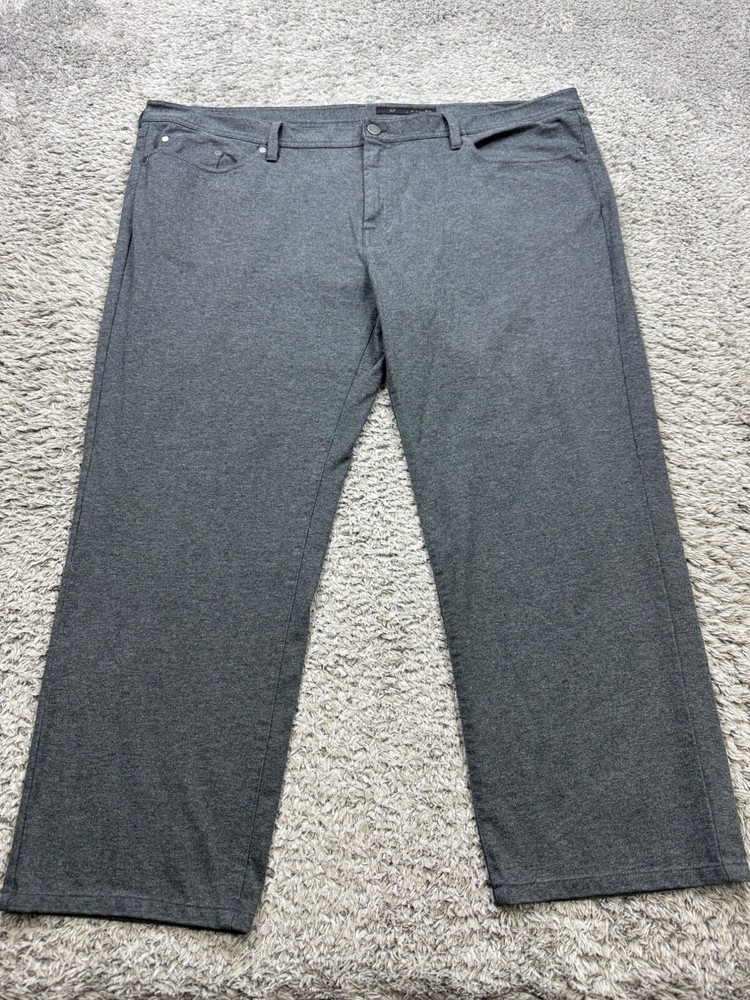 J Hilburn Jeans Men 46 Gray Flat Front APiazza Career Performance Chino Pants