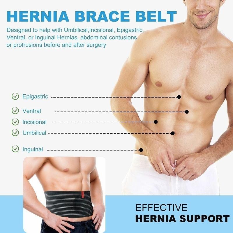 Umbilical Hernia Belt for Men &Women/ Abdominal Support Binder with Compress pad