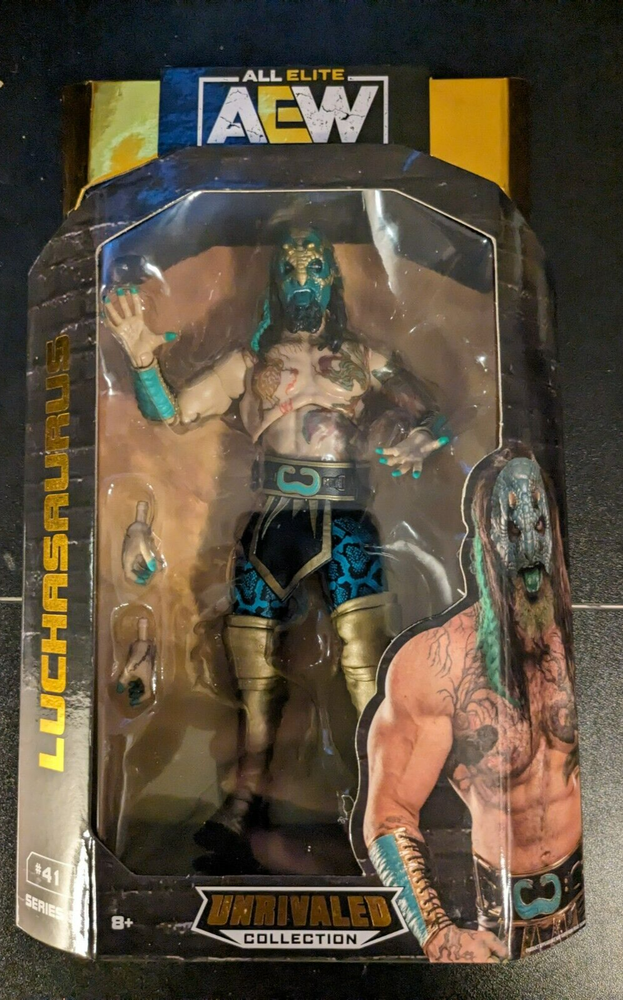 Jazwares AEW Unrivaled Collection Series 5 Luchasaurus #41 Action Figure