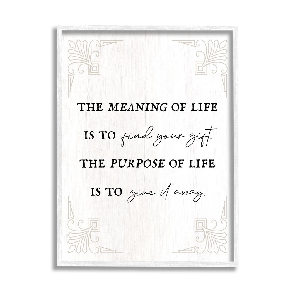 Find Your Gift Phrase Framed Giclee Art by Lil' Rue