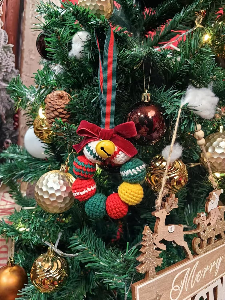 Handmade Christmas Wreath - Fully Assembled, Festive Holiday Decoration for Your