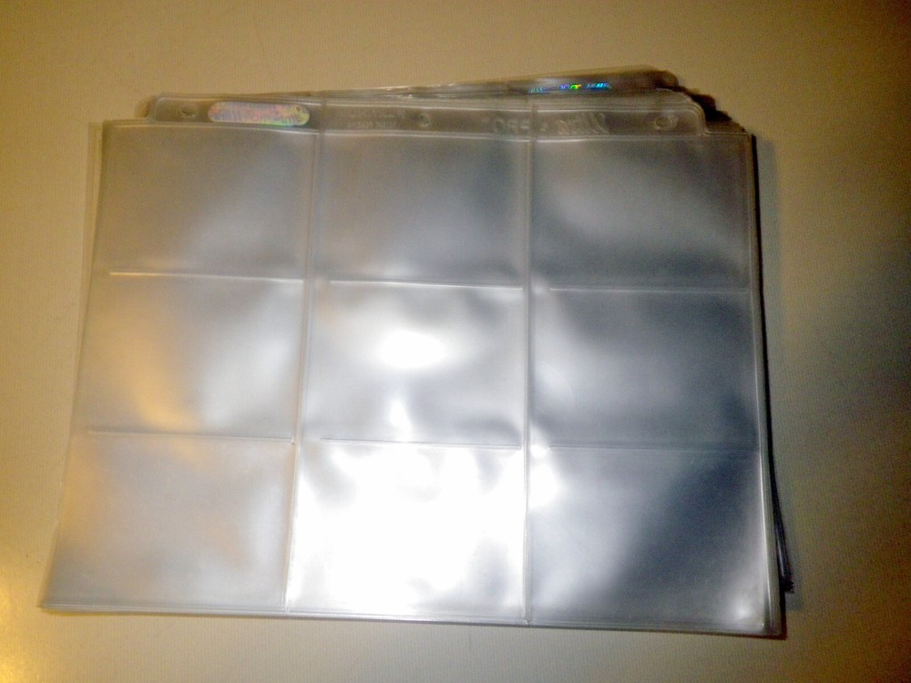 Ultra PRO 50 Ct 9 Pocket Silver Series Collectible Card Holder Sleeves