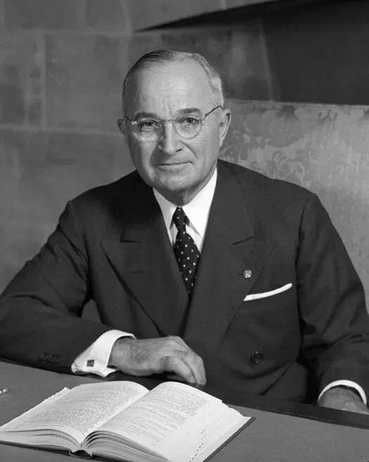 33rd US President Harry S Truman Vintage Political Poster 4x6 Photo Print