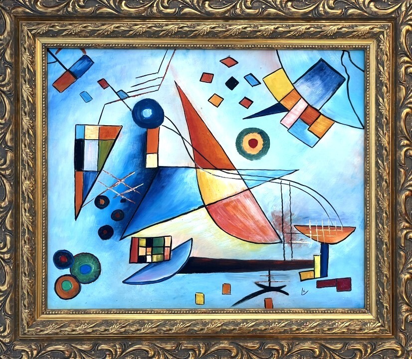 Wassily Kandinsky Oil on Canva signed style of/1866 – 1944)Art  Hand painting