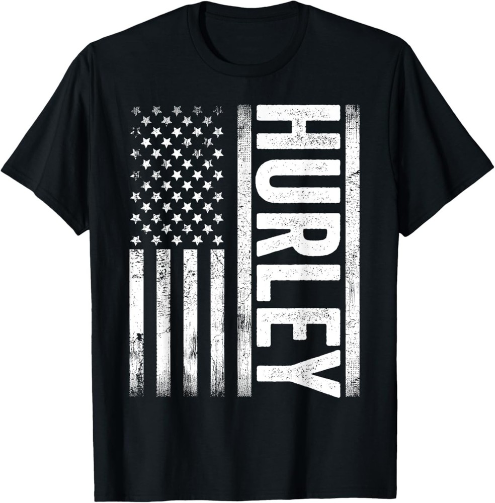 Hurley KY Vintage Us American Flag Retro for Men Women T-Shirt Full Size