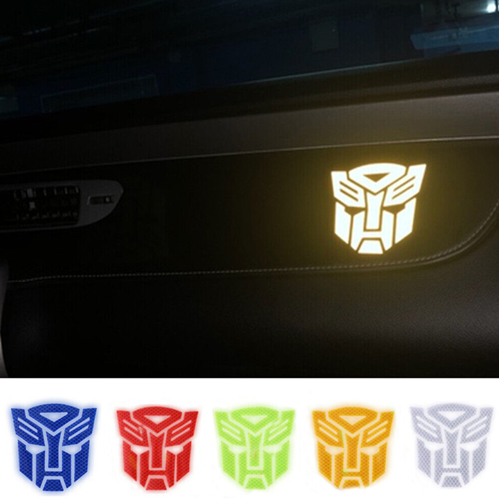 Transformers Autobot Decepticon Car Reflective Safety Warning Sticker Universal