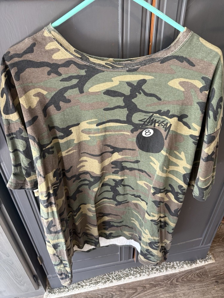 STUSSY 8 BALL CAMO Shirt (XL)