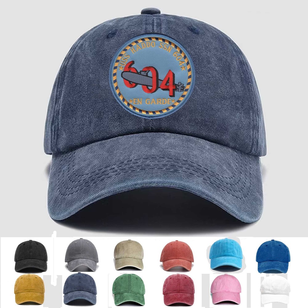 Custom Personalization Embroidered Hat SSN-604 USS Haddo, Veteran Cap, Gift Idea