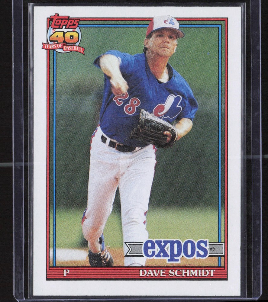 Dave Schmidt 1991 Topps #136 Montreal Expos