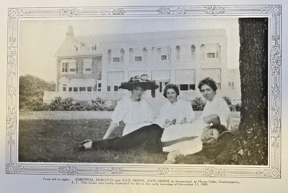 1910 Vintage Magazine Illustration Crystal, Dorothy, Julie and John Herne